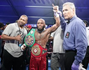 Demond Brock elebrates With Roy Jones Jr